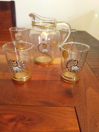 Très rare carafe verres - très,