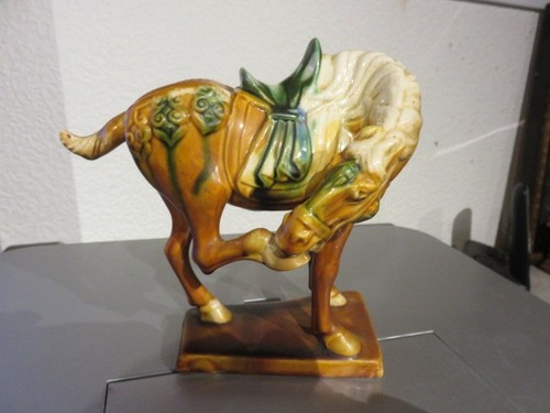 Cheval chinois céramique - cheval, en