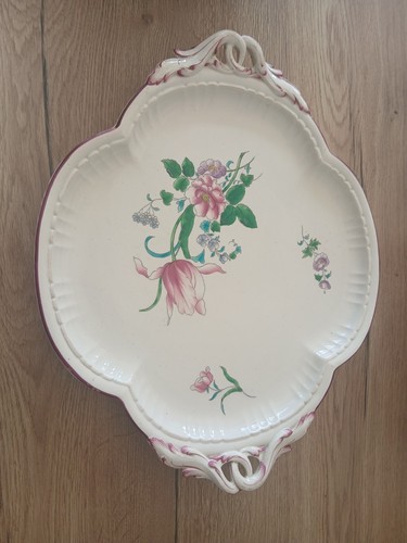 Plat saladier faience fine - saladier, en