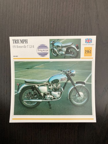 Carte fiche moto collection - fiche,