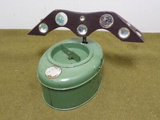 Ancien miroir alouette mécanique Frac vintage chasse appeaux tin birds calls