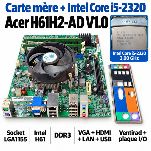 Kit carte mère acer h61h2 - kit,