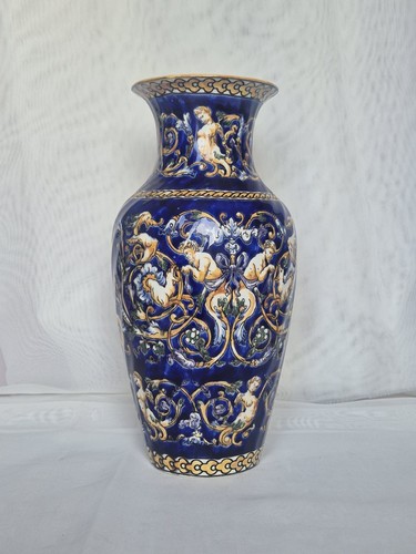 Gien vase motif renaissance - vase,
