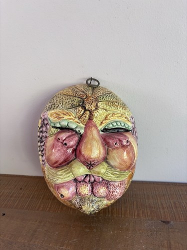 Céramique murale visage avec - céramique,