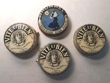 4 Ancienne Boite Cirage tôle Litho VITE et BIEN N°3 RHUMMEL ALGERIAN STAR PASTE