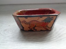 SALERON  CERAMIQUE LOUIS ETIENNE DESMANT (1844-1901) MOTIFS TAPISSERIE DE BAYEUX