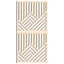  2 Pcs Panneaux Muraux Décoratifs Décoration Murale Moderne Pendaison