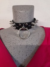 Collier PUNK rivets anneau