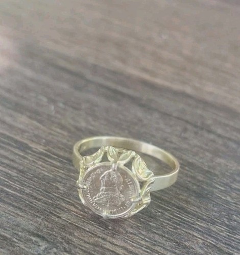 Bague pièce monnaie poinçon - bague,