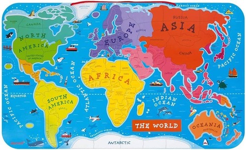 Puzzle carte monde - puzzle,