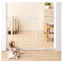VEVOR Baby Gate Safety Stair Gate Dog Barrier Doorway 29.5"-46.4" Wide 30" Tall