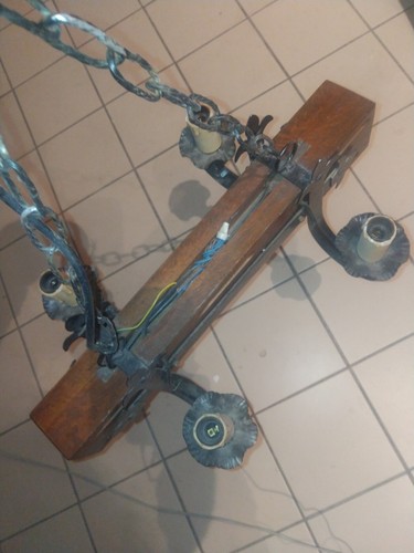 Lustre poutre bois - bois, et