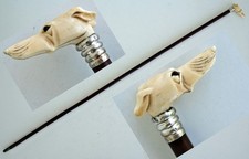 Rare CANNE à  Pommeau Tête