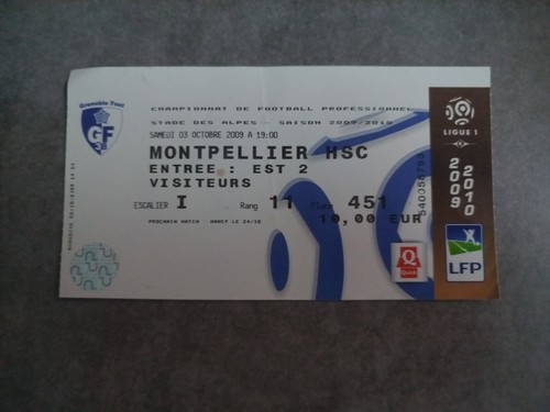 Ticket football grenoble - ticket,