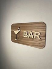 Panneau bar en bois -