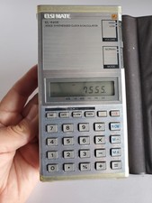 Vtg Sharp EL-640 ELSI MATE Voice Synthesized  Calculator W/Case- Tested