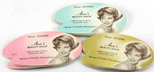 30 Vtg MCM Beauty Shop Hair Salon Business Appt Cards Mid-Century Art Beautician