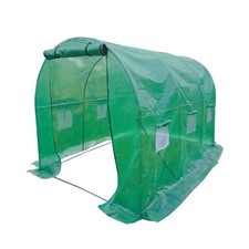 Serre de jardin tunnel 6m²- bâche armée renforcé 3 x 2 x 2m - structure acier - 