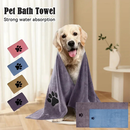 Serviette microfibre chiens - serviette,