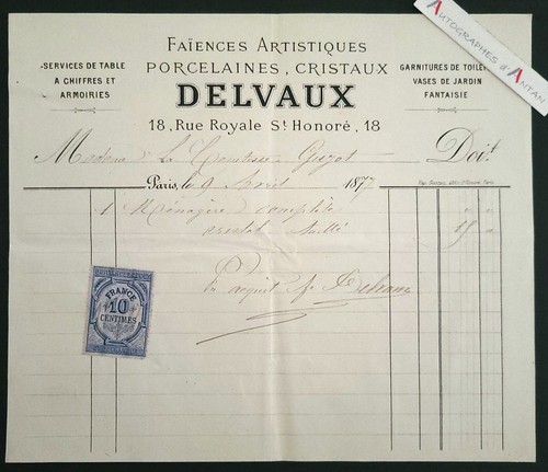 Delvaux 1877 faïences - 1877,
