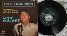 DISQUE VINYL 45 T GENE VINCENT