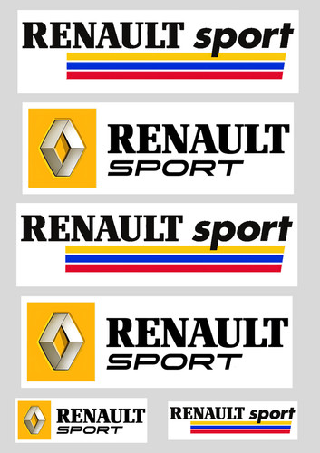 Stickers vinyle renault - 6x,