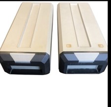 2 Vintage  Posso The Media Box 16 Cassette Tapes  Plastic Storage Cases