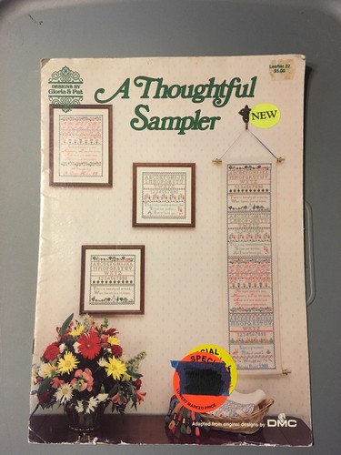 Thoughtful sampler cross - a,