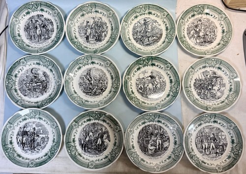 Lot assiettes parlantes - 12,