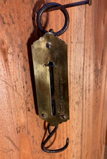 Ancien pèse bagages en laiton