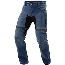 Jean de moto Trilobite Parado double couche bleu pantalon de moto court...