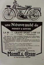 publicite    moto  MONET &