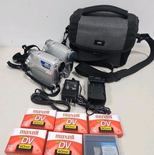 2 JVC GR-D347U Digital Video Camera Mini DV Camcorder w/ Accessories and  Tapes