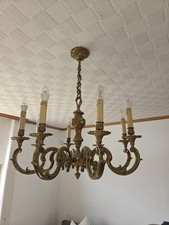 2 Anciens lustres en bronze 8