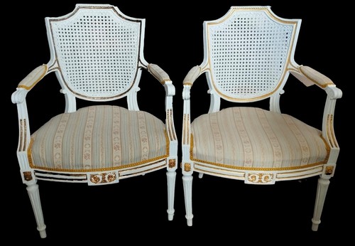 Paire chaises antiques - paire,