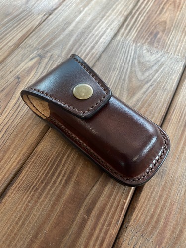 Brown leather sheath - brown, leather sheath 