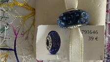 charm pandora murano bleu et