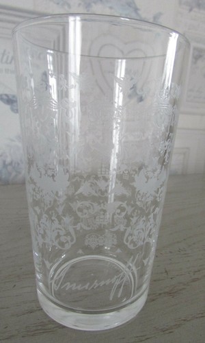 Verre publicitaire gravé