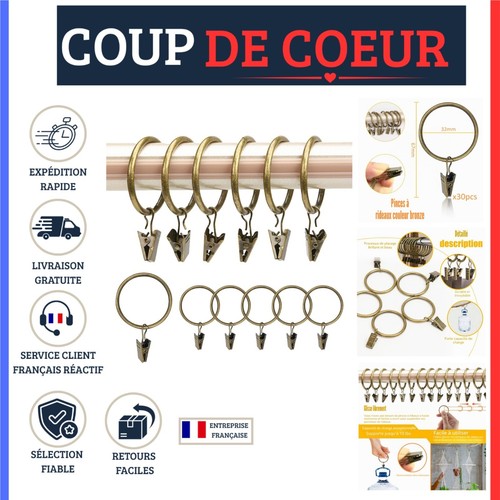 Anneaux rideaux avec - 30, de