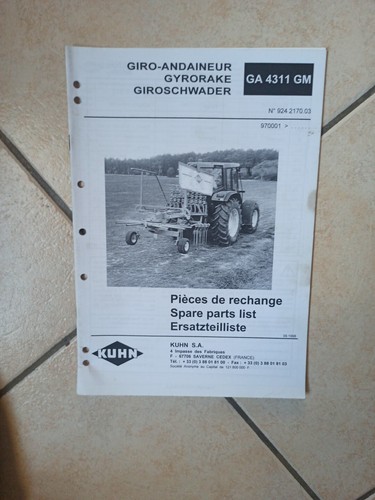 Livret piece kuhn giro - piece,