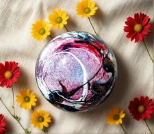 VERRERIE D'ART LUZORO Paperweight Aventurine MICHELE LUZORO 1993 FRANCE RARE VG+