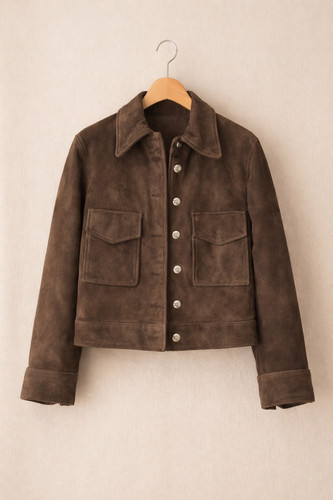 Veste femme rétro marron - veste,