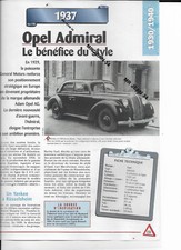 OPEL Admiral 1937 le benefice