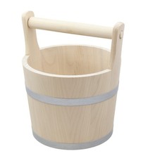 Seau sauna bois 5L louche tonneau accessoires spa
