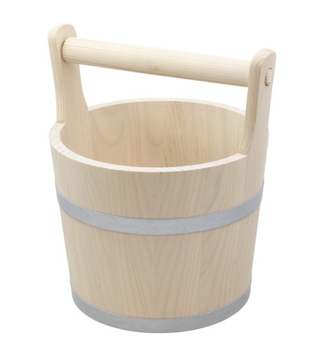 Seau sauna bois louche - bois,