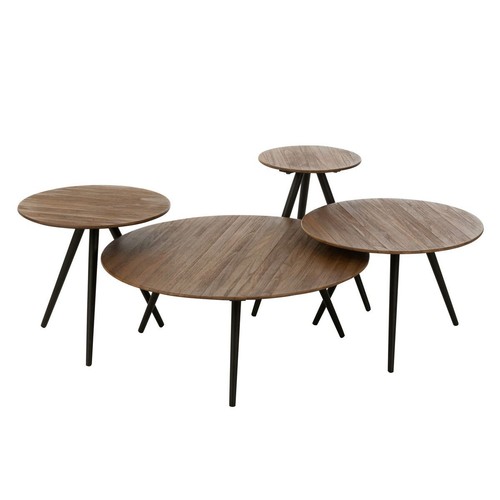 Lot tables basses en bois - 4,