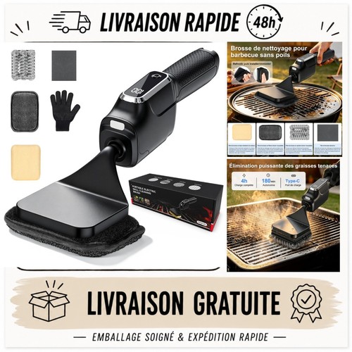 Brosse électrique barbecue - , 4