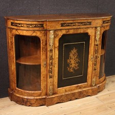 Buffet anglais meuble enfilade en bois marqueté style ancien 20ème siècle