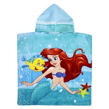 Poncho Mer la Sirène Ariel en Coton pour Petite Fille 50x115cm Serviette 6801
