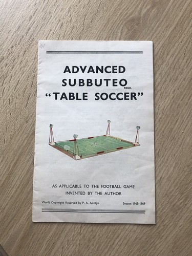 Subbuteo livret avancé